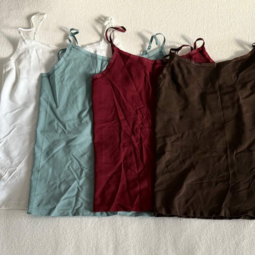 Ann Taylor Women's Camisole Set - White, Blue, Red, Brown